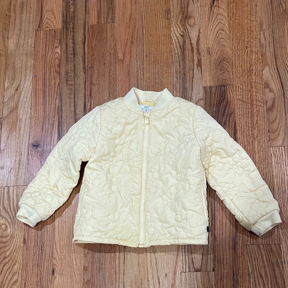 GAP Light Yellow Kids Puffer Jacket 5